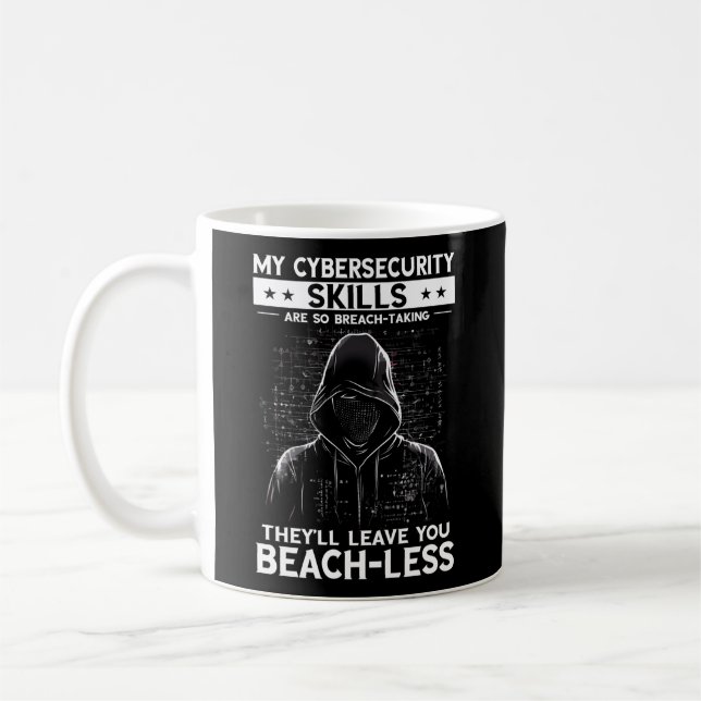 Mug Hacker Blanc Pour Le Cyber-Guerrier Et Hacker Éthi (Gauche)