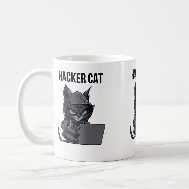 Mug Hacker cat (Gauche)