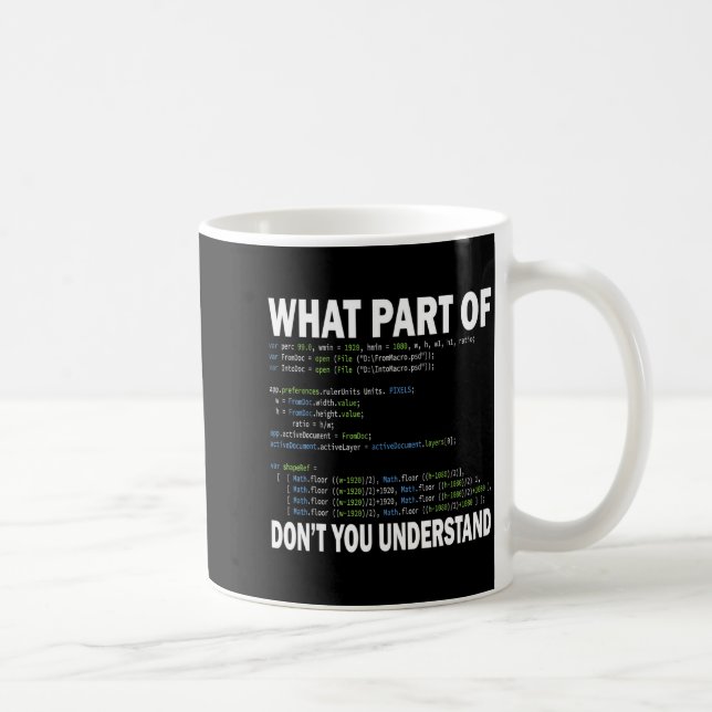 Mug Hacker Computer Programmer Apparel Coding What Par (Droite)