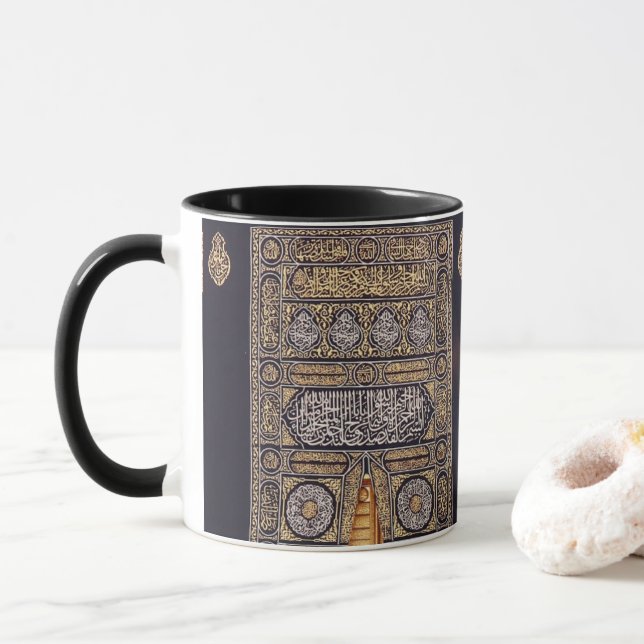 Mug Hadj Kaaba La Mecque Musulman Arafat pèlerinage Om (Avec donut)