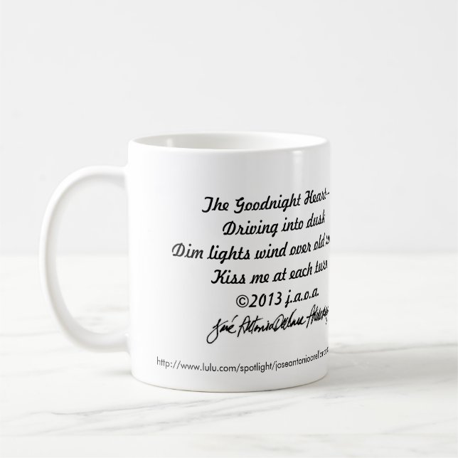 Mug Haiku d'Artolozaga et poèmes #3 avec la signature (Gauche)