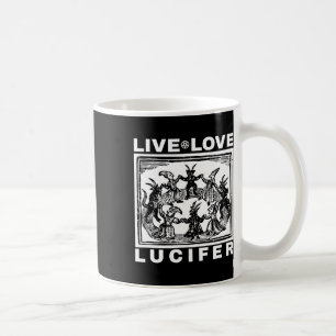 Mug Hail Satan Live Love Lucifer Avec Danser Démons O