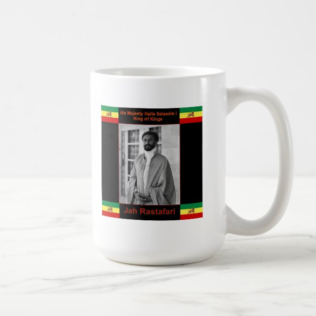 Mug Haile Selassie le lion de Judah, Jah Rastafari (Droite)