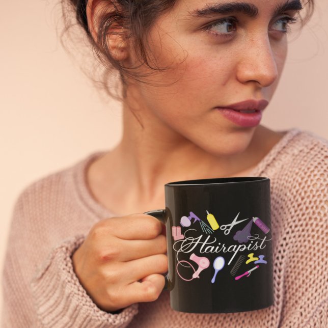 Mug Hairapist Coiffeur Coiffeur Stylliste Barbier 2 (Créateur téléchargé)
