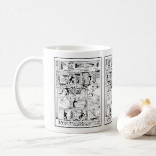 Mug Hairbreadth Vintage historique Harry Cartoon 1918
