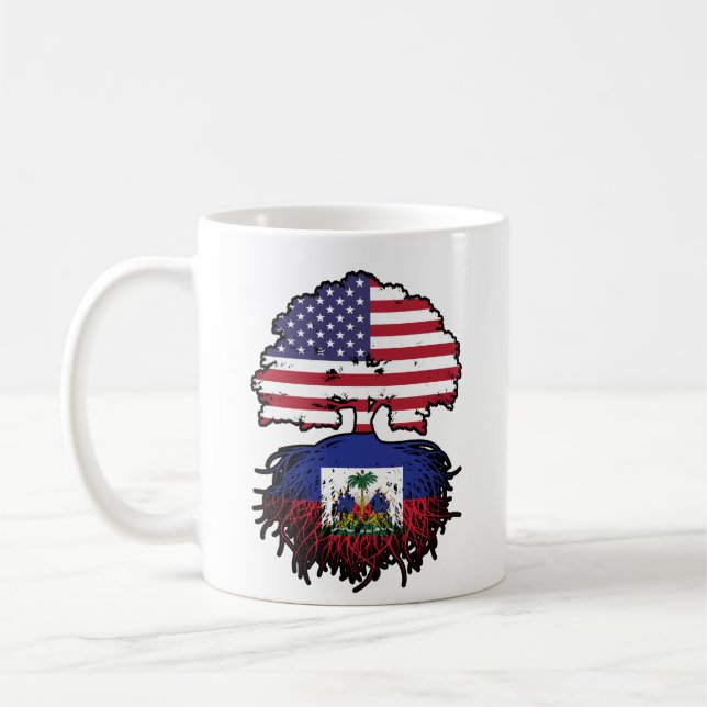 Mug Haïti Haïti Amérique États-Unis Drapeau des racine (Gauche)
