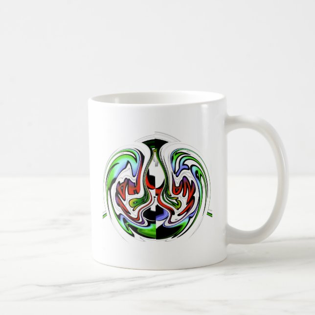 Mug Hakuna Matata avec tourbillon et dégradations Abst (Droite)