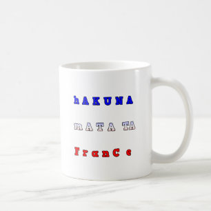 Mug Hakuna Matata France Impression d'art/Graphique