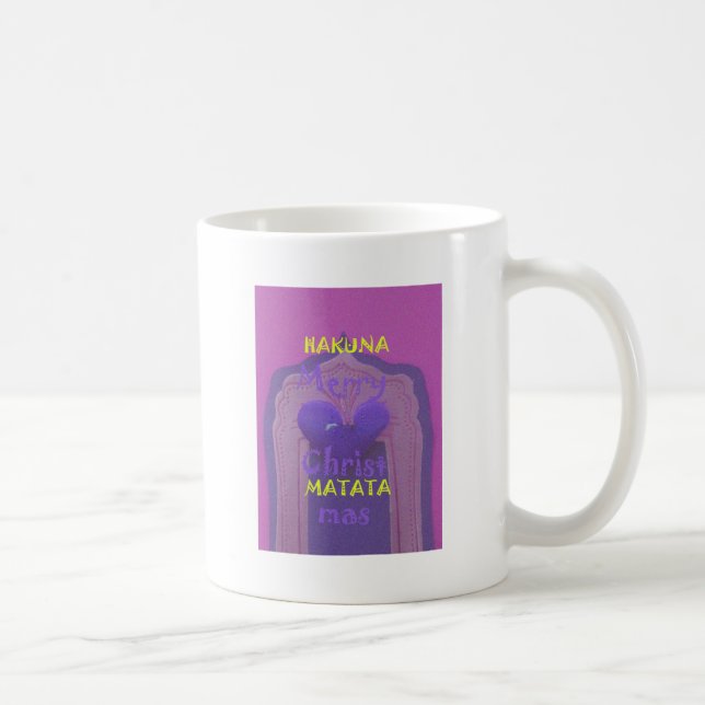 Mug Hakuna Matata Joyeux Noël Amour Design. (Droite)