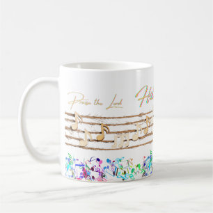Mug "Hallelujah Louez le Seigneur" Musique Note Design
