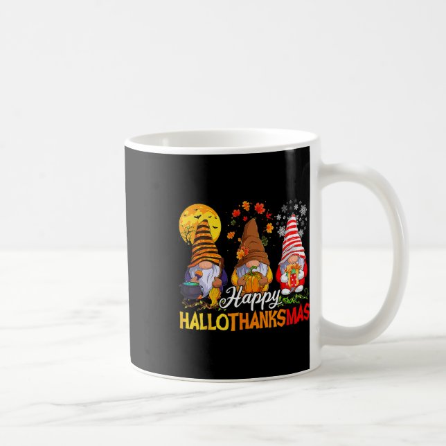 Mug Hallothanksmas Gnomes Halloween Thanksgiving Joyeu (Droite)
