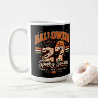 Mug Halloween 27 Saison Effrayante Varsity Chat Noir