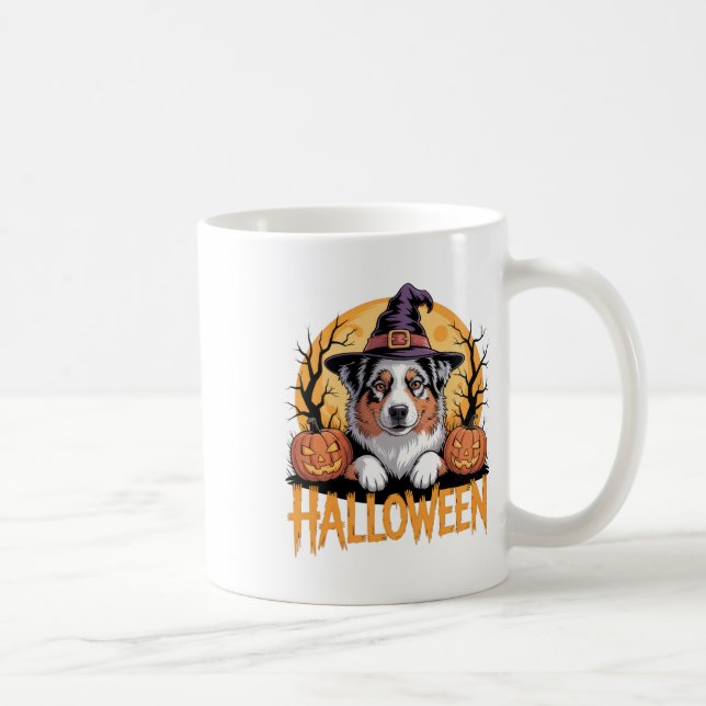 Mug Halloween Amoureux des chiens Fun Costume D'Humeur (Droite)