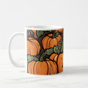 Mug Halloween Animé Citrouille minimaliste automne aut