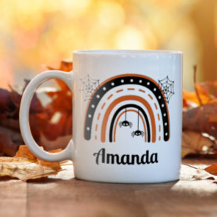 Mug Halloween Arc-en-Ciel Araignée Personnalisé