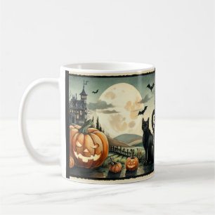 Mug Halloween/automne/potiron/chat