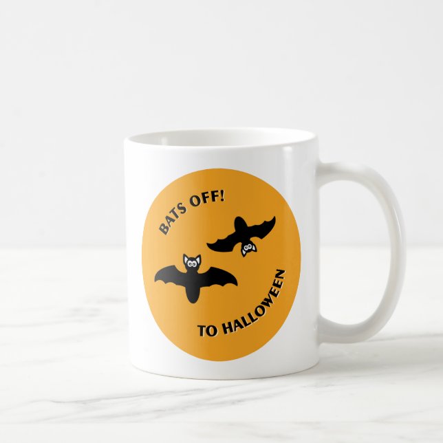 Mug Halloween Bats Orange (Droite)