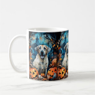 Mug Halloween Berger d'Anatolie avec citrouilles Épouv