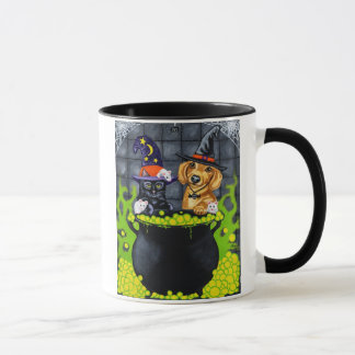 Mug Halloween brassant vers le haut du problème -