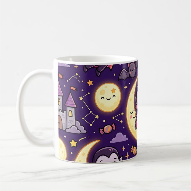 Mug Halloween Chauve-Souris Vampire Mignon (Gauche)