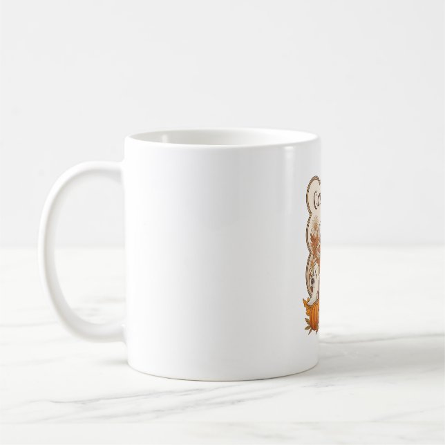 Mug Halloween citrouille et hippique de la vache (Gauche)