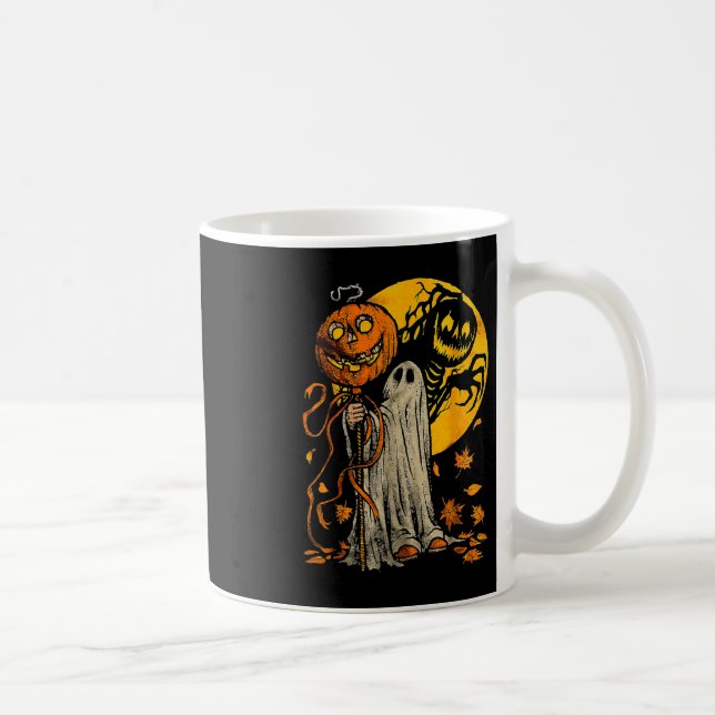 Mug Halloween Citrouille Ghost automne (Droite)