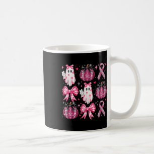 Mug Halloween Citrouille rose ruban Disco Ghost Bow Br