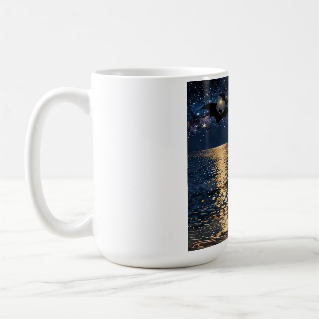 Mug Halloween Clair de Lune sur la Plage (Gauche)