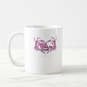 Mug Halloween Coeur crâne mains Skeleton Beanie Design