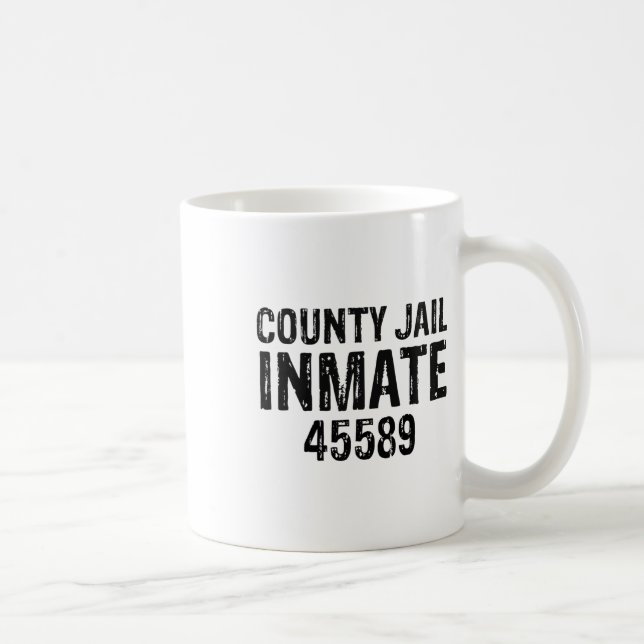 Mug Halloween Comté Prisonnier Détenu Costume Partie (Droite)