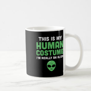 Mug Halloween Costume Humain Im Alien Drôle Hommes Fem