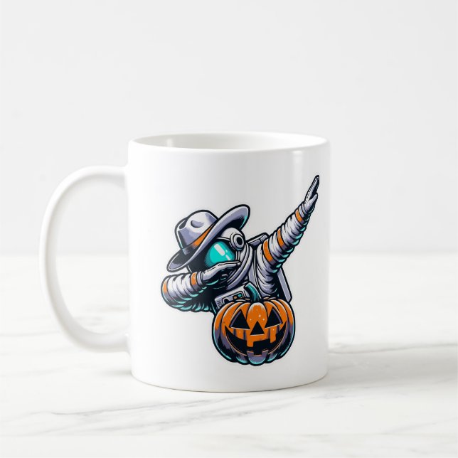 Mug Halloween Cowboy Jack-o'-lantern, l'astronaute du  (Gauche)