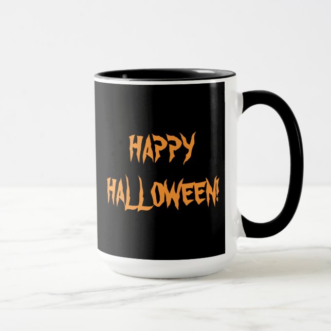 Mug Halloween crâne et boue Citrouille (Droite)
