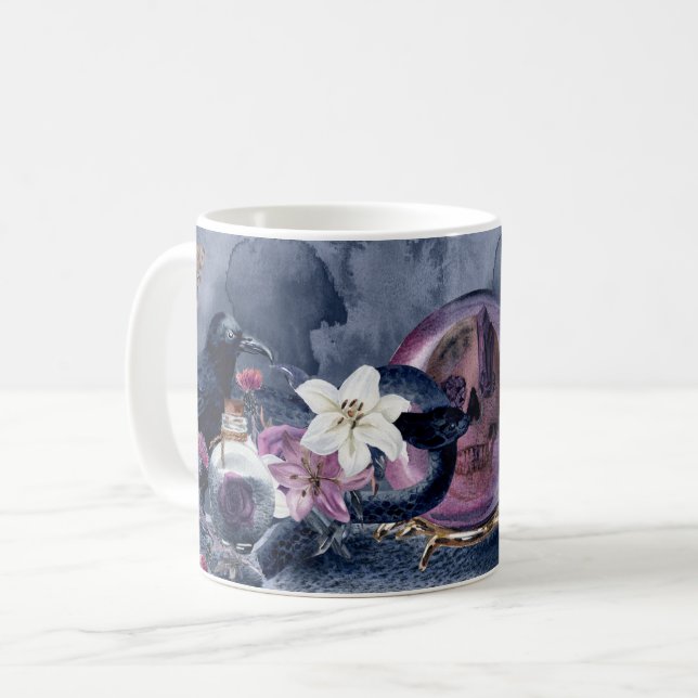 Mug Halloween de Crowne et serpents (Devant gauche)