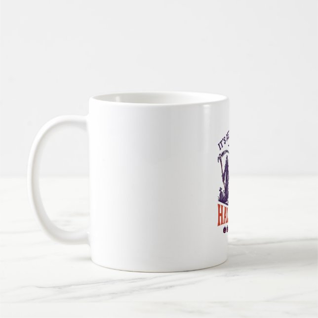 Mug Halloween de la Faucheuse Maison Hantée Jamais Tro (Gauche)