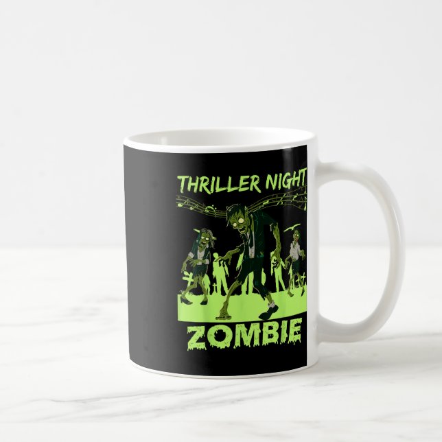 Mug Halloween de la nuit de thriller danser Zombie (Droite)
