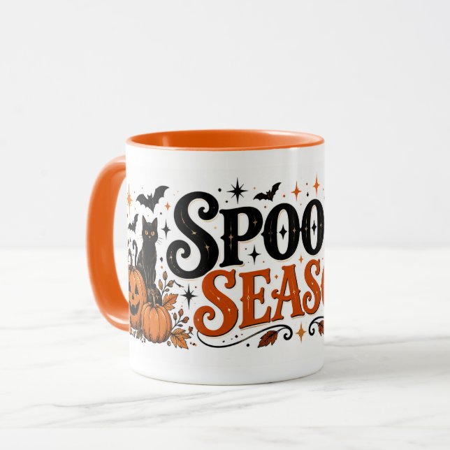 Mug Halloween de la Saison Effrayante (Devant gauche)