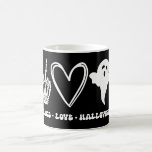 Mug Halloween de l'amour de la paix