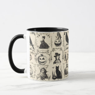 Mug Halloween de l'époque victorienne vintage