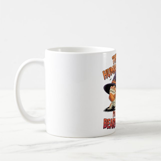 Mug Halloween Dragon à poils Costume de sorcière Art (Gauche)