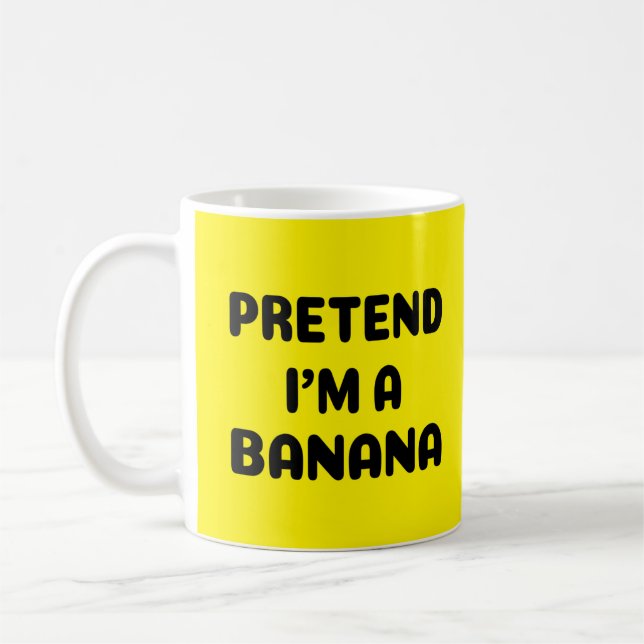 Mug Halloween drôle - Fais semblant que je suis une ba (Gauche)