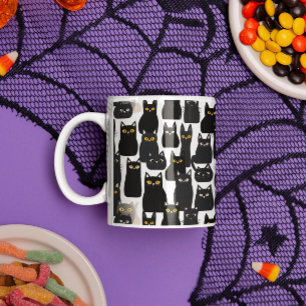 Mug Halloween éffrayant Black Cats