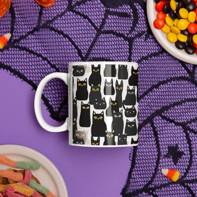 Mug Halloween éffrayant Black Cats (Créateur téléchargé)