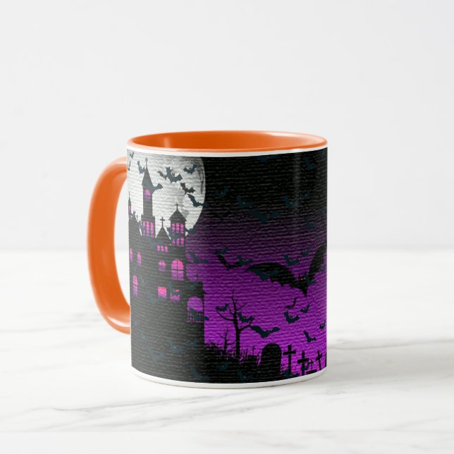 Mug Halloween Éffrayant élégant (Devant gauche)