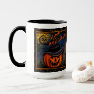 Mug Halloween Éffrayant Jack-o'-lantern personnalisabl