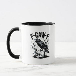 Mug Halloween F-Caw-F Oiseau Corbeau Femmes Hommes Rét