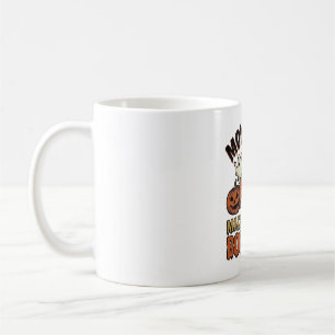 Mug Halloween Fantôme Citrouille Gravure Vintage Drôle