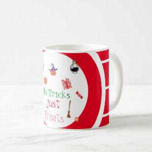 Mug Halloween fantôme Pas de Trucs Traite juste citrou