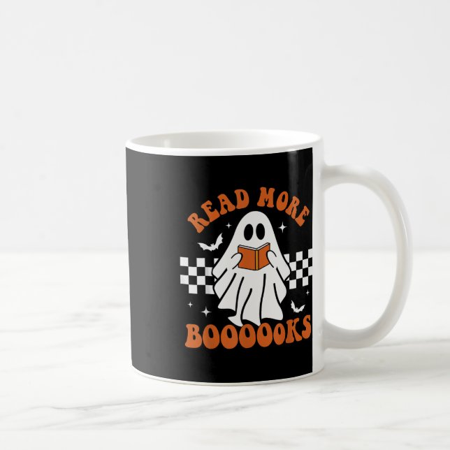 Mug Halloween Funny Teacher Cute Livres Ghost Read Mo (Droite)
