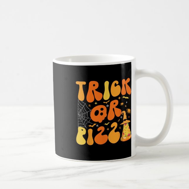 Mug Halloween Funny Trick Ou Pizza Scandale Ghost Deco (Droite)